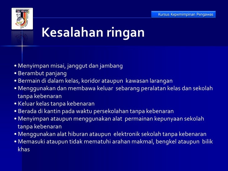 Kursus Pengawas Smktj 2012