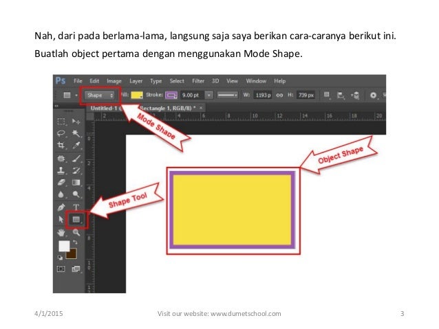 Kursus Photoshop Cara Mudah Menggabungkan 2 Shape Dalam 1