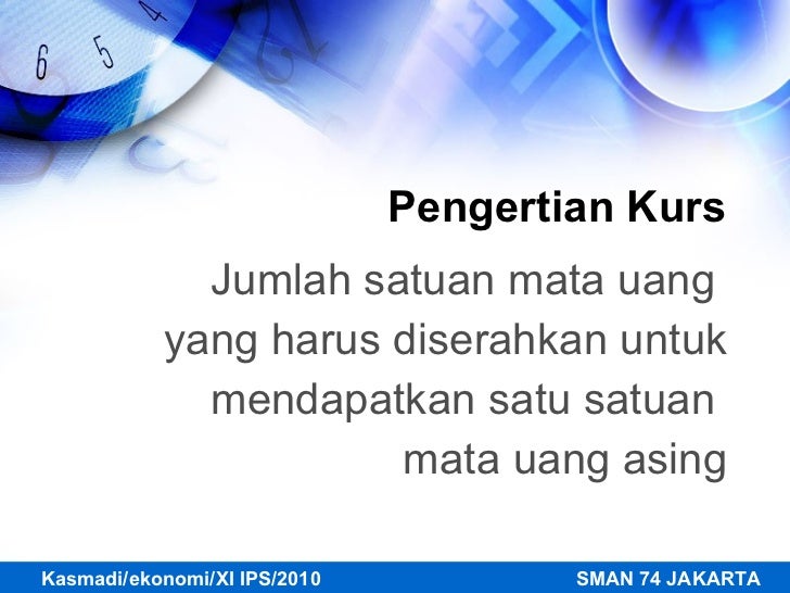 Definisi pasar mata uang asing
