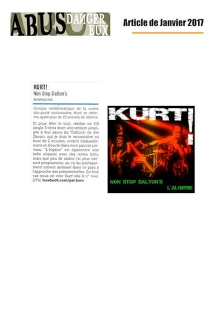 Article de Janvier 2017