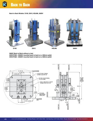 Back to Back
Back to Back Models: D100, D810, HDLM6, 3600V

D100

HDLM6

D810

3600V

3600V Back to Back without a riser
#36V2T400 - #3600V mounted back to back on a 400mm pallet
#36V2T500 - #3600V mounted back to back on a 500mm pallet

15.748 SQ.
15.748 SQ.
12.500 (2X)
12.500 (2X) 6.250 (2X)
6.250 (2X)

0.531Ø THRU C/BORE
0.531Ø THRU C/BORE 0.78Ø X 0.53 DP. 2X
0.78Ø X 0.53 DP. 2X

5/8-11 UNC-2B X 1.00 DP.
5/8-11 UNC-2B X 1.00C/SINK 0.03 X 45° 3X
DP.
C/SINK 0.03 X 45° 3X

18.313

6.376
+0.001
-0.000
7.874
±0.001

4.330

46

2.165
7.874 ±0.0014.330

7.874
±0.001
Ø 24.000
MAX WORK
ENVELOPE

2.165
7.874 ±0.001

25.60
MA
WOR
HEIG

25.600
MAX
WORK
HEIGHT

SF FOR .531Ø DOWEL
SF FOR .531Ø DOWEL0.75 DP. MIN.
0.75 DP. MIN.

3.188
+0.001
-0.000

0.725
REF 4X

0.725
REF 4X
Ø 24.000
MAX WORK
ENVELOPE

0.000 TO
6.000
OPENING
1.500
±0.001

4.250
±0.002

18.313
0.000 TO
6.000
OPENING
1.500
±0.001

4.250
±0.002

0.984

0.984
0.709

0.709

www.kurtworkholding.com | Toll Free Phone 1-877-226-7823 | Toll Free Fax 1-877-226-7828 | Phone 763-574-8309 | Fax 763-574-8313

 