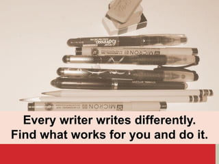 Every writer writes differently.
Find what works for you and do it.
 