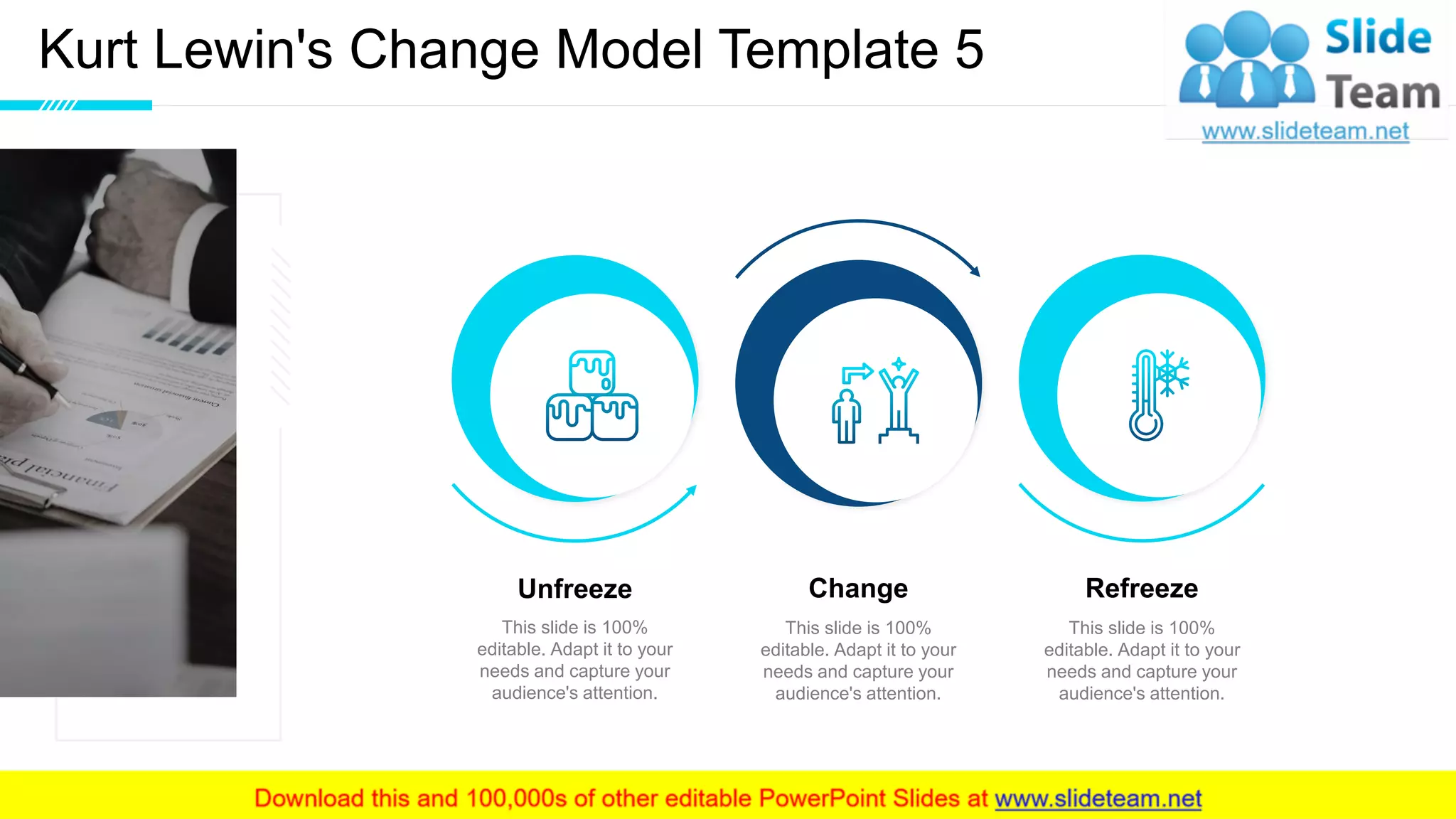 Kurt lewins change model powerpoint presentation slides pdf