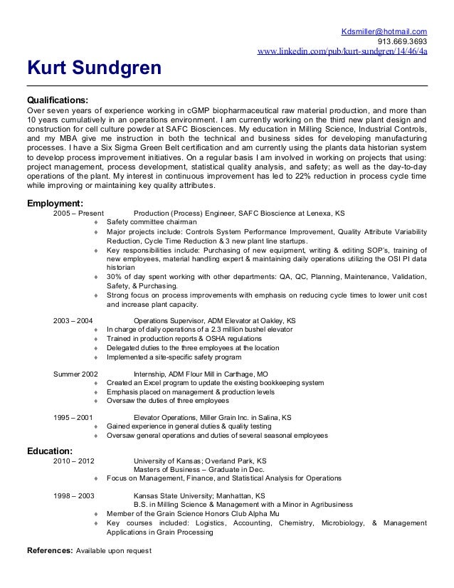 block format resume