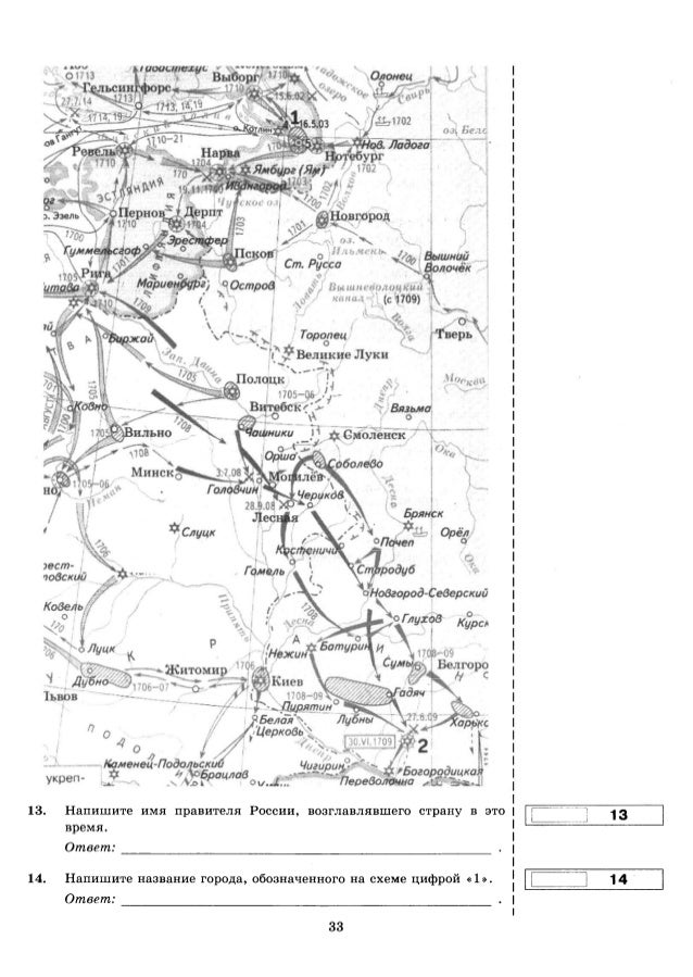 Карта смоленская война егэ по истории