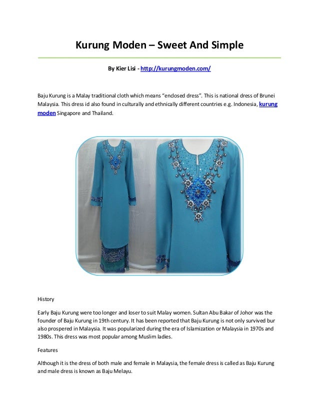 Kurung Moden