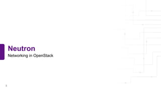 Neutron
Networking in OpenStack
8
 