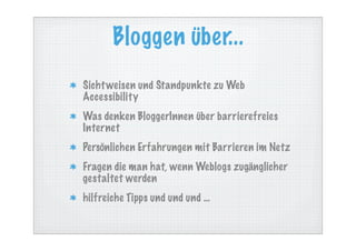 Kurzpraesentation Accessibility Blog Parade