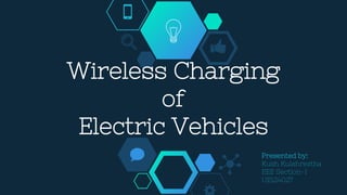Wireless Charging
of
Electric Vehicles
Presented by:
Kush Kulshrestha
EEE Section-I
UE124027
 