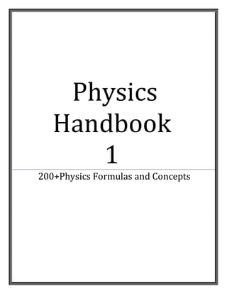Physics
Handbook
1
200+Physics Formulas and Concepts
 