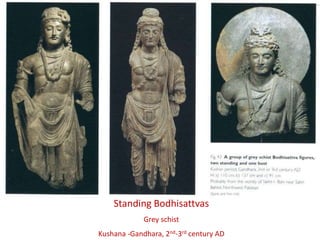 Tucker, p.
46
Standing Bodhisattvas
Grey schist
Kushana -Gandhara, 2nd-3rd century AD
 