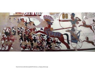 http://commons.wikimedia.org/wiki/File:Ramses_II_charging_Nubians.jpg
 