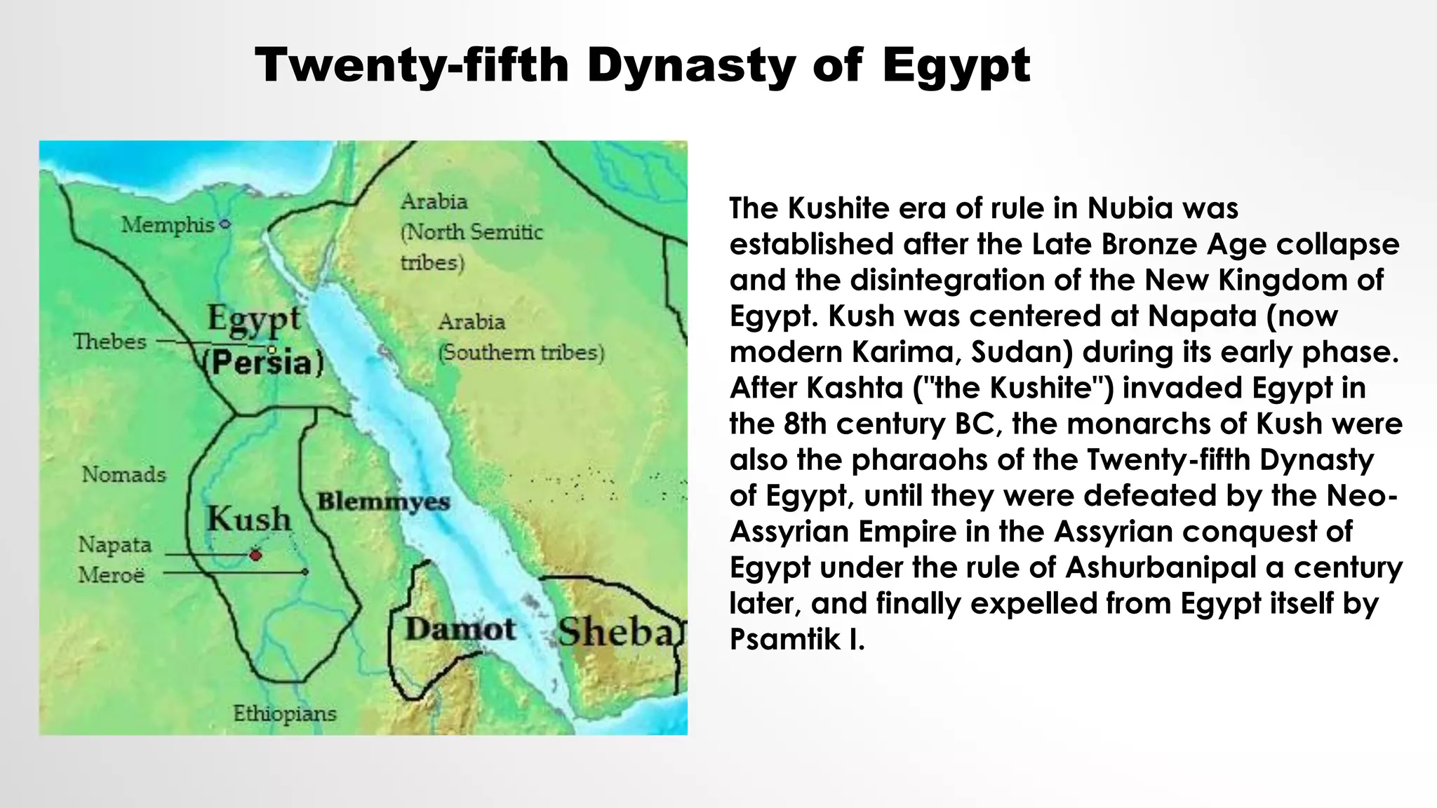 Kushite Language Kushite 25 th Egypt Dynasty | PPT