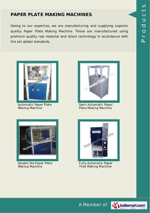 Automatic Paper Plate Making Machine by Kushwaha engg-works