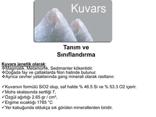 Kuvars Kristal Yapısı Sio2