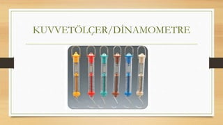 KUVVETÖLÇER/DİNAMOMETRE
 