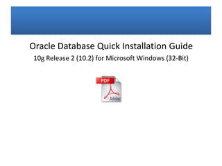 Oracle Database 10g Release 2 Installation | PPT