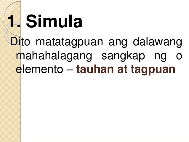 Limang Mahahalagang Elemento Ng Epiko