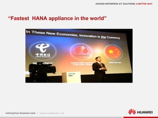 20
“Fastest HANA appliance in the world”
 