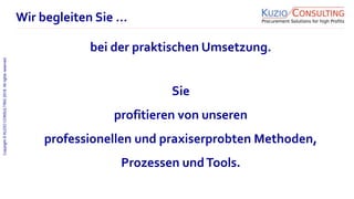 Copyright©KUZIOCONSULTING2018.Allrightsreserved.
1/11
Sie
profitieren von unseren
professionellen und praxiserprobten Methoden,
Prozessen undTools.
Wir begleiten Sie …
bei der praktischen Umsetzung.
 