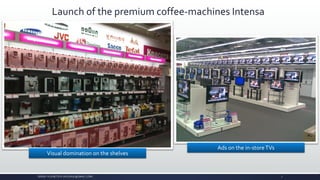 Visual domination on the shelves
Ads on the in-storeTVs
SERGEY KUZNETSOV (SKUZN2K@GMAIL.COM)
Launch of the premium coffee-machines Intensa
7
 