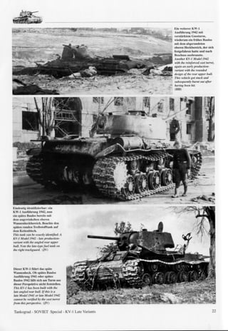K V 1 Soviet Heavy Tank Of W W I I Late Variants | PDF