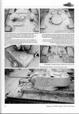 K V 1 Soviet Heavy Tank Of W W I I Late Variants | PDF