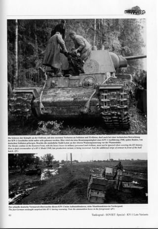 K V 1 Soviet Heavy Tank Of W W I I Late Variants | PDF