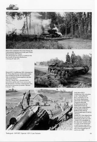K V 1 Soviet Heavy Tank Of W W I I Late Variants | PDF