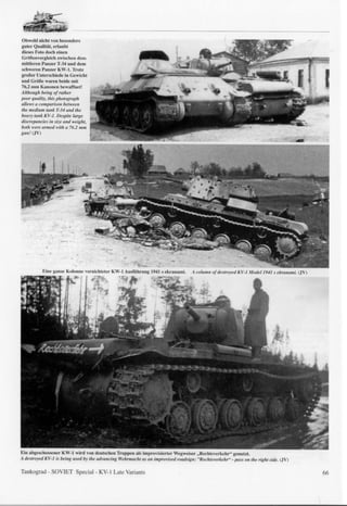 K V 1 Soviet Heavy Tank Of W W I I Late Variants | PDF