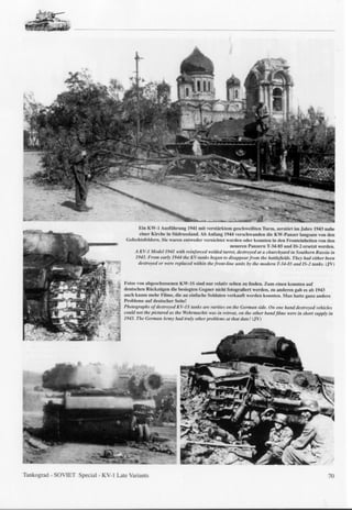 K V 1 Soviet Heavy Tank Of W W I I Late Variants | PDF