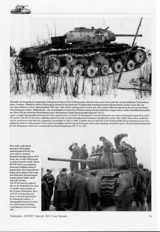K V 1 Soviet Heavy Tank Of W W I I Late Variants | PDF