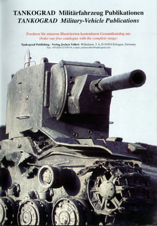 K V 1 Soviet Heavy Tank Of W W I I Late Variants | PDF