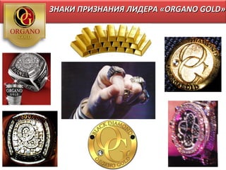 ЗНАКИ ПРИЗНАНИЯ ЛИДЕРА «ORGANO GOLD»
 