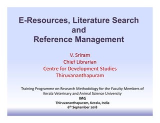 Literature review and use of Reference Management Software | PDF