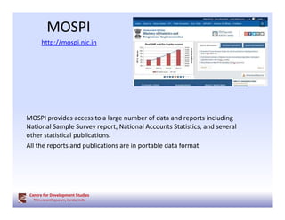MOSPI REPORTS AND PUBLICATIONS visual data 7