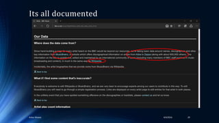Its all documented
4/4/2016Ankur Biswas 29
 