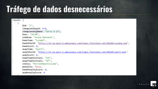 Tráfego de dados desnecessários
 