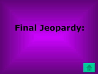Final Jeopardy: 