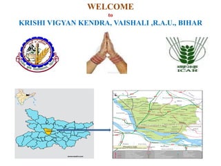 WELCOME
to
KRISHI VIGYAN KENDRA, VAISHALI ,R.A.U., BIHAR
 