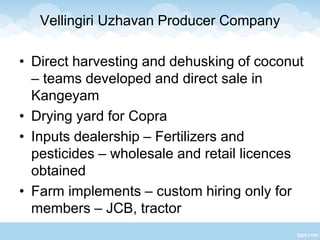 Theni Banana Producers Company Ltd.,
• Incorporated a Company named ad 'Farm
Fresh Banana Pvt Ltd' and established
600 MT ...