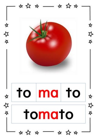 to ma to
tomato

 