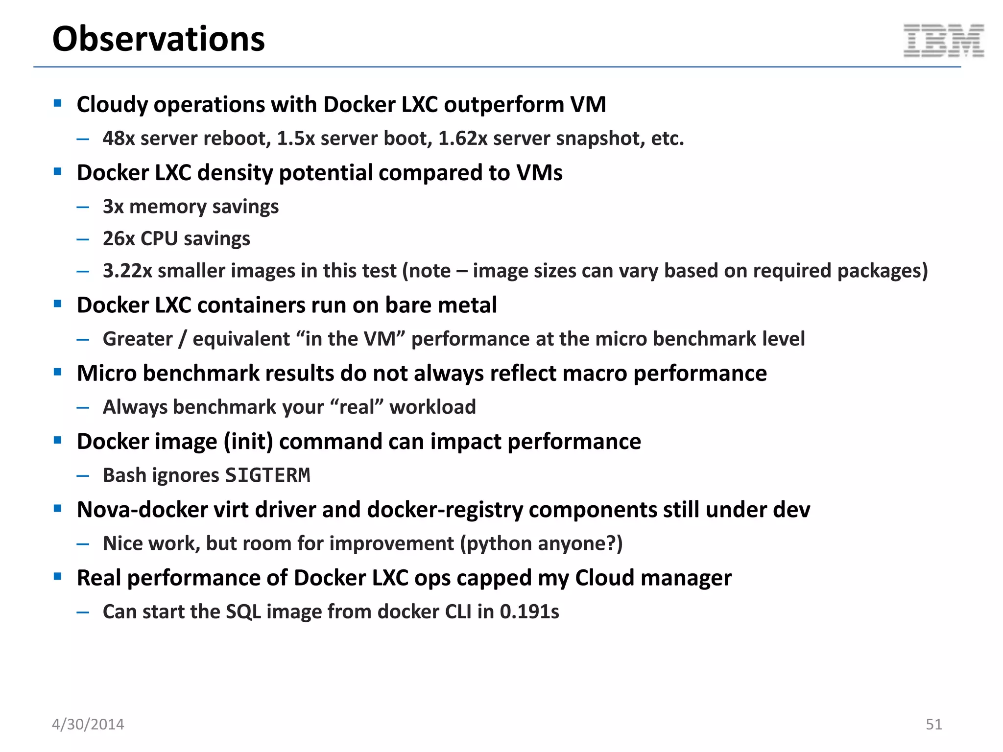 Guest Performance: Network
 Netperf 2.5.0-1
– Netserver running on controller
– Netperf on guest
– Run netperf 5 times & average results
 Instance size
– 2 CPU
– 4G memory
 Execution options
– IPv4 / TCP
5/11/2014 51Document v2.0
 