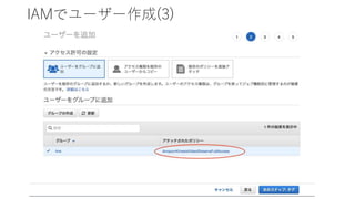 IAMでユーザー作成(3)
 