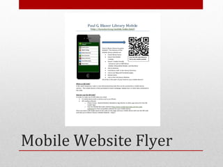 Mobile Website Flyer
 