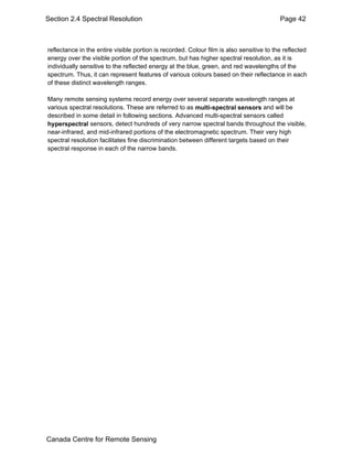 spatial resolutionin remote sensing | PDF
