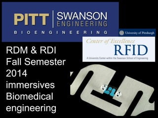 RDM & RDI
Fall Semester
2014
immersives
Biomedical
engineering
 