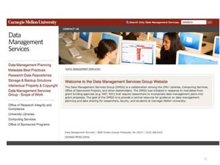 A centre of expertise in digital information management
55
 