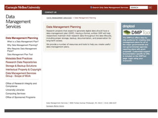 A centre of expertise in digital information management
 