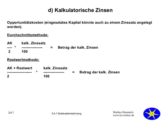 Kostenartenrechnung